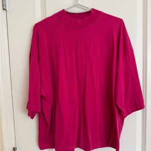 COS hot pink tee